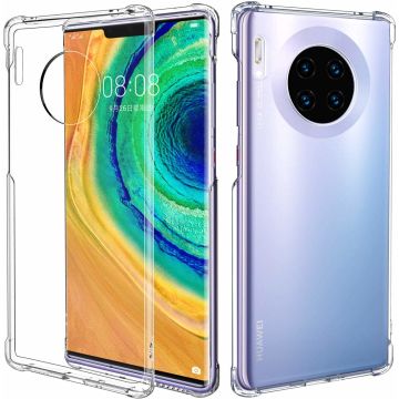 Huawei Mate 30 Pro Anti Shock Back hoesje - Transparant