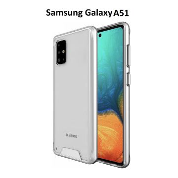 Samsung Galaxy A51 Hoesje Space Hard TPU Back cover- Transparant