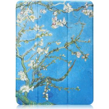 Hoes geschikt voor iPad 2021 2019 / 2020 hoes Smart Tri-Fold Hoesje - Boom Print