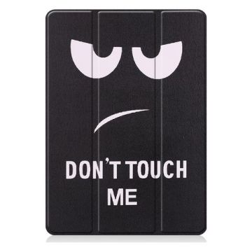 Hoes geschikt voor Apple iPad 10.2 inch 2019 / 2020 hoes Smart Tri-Fold Hoesje - Quote - Zwart