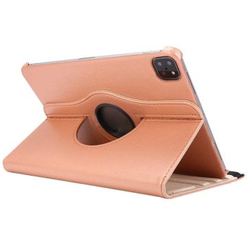 Hoes geschikt voor Apple iPad Pro 11 inch (2020) - 360° draaibaar Hoes - Rosegoud