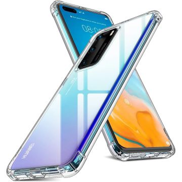 Huawei P40 Pro Schokbestendig siliconen Hoesje Transparant