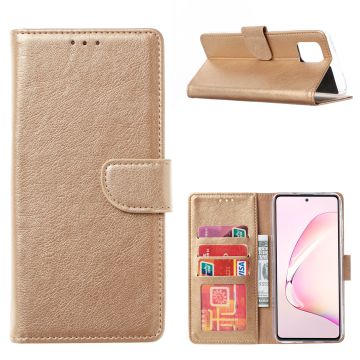 Samsung Galaxy A41 Portemonnee Hoesje - Goud
