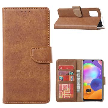 Samsung Galaxy A21S Hoesje / wallet Case Bruin