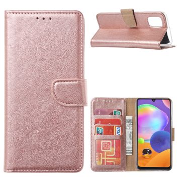 Samsung Galaxy A21S Hoesje / wallet Case Rose Goud