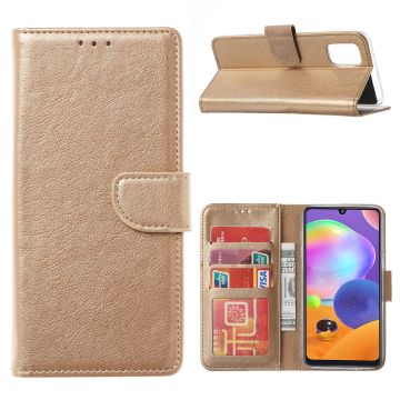 Samsung Galaxy A21S Hoesje / wallet Case Goud