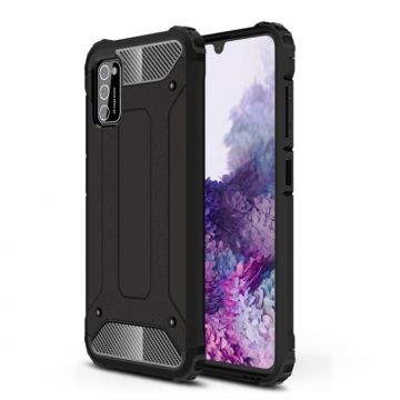 Samsung Galaxy A41 Hybrid Armor Hoesje - Zwart
