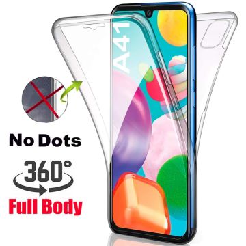 Samsung Galaxy A41 Dual TPU Hoesje ( Voor en Achter) Transparant