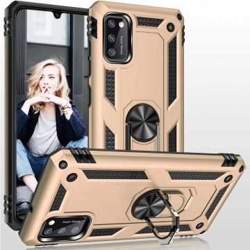 Samsung Galaxy A41 Ring Armor Hoesje - Goud