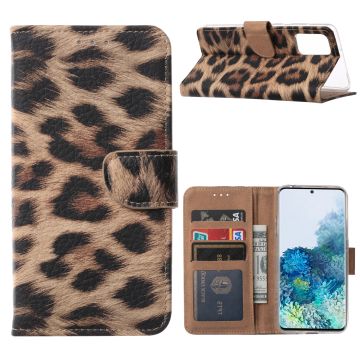 Samsung Galaxy S20 Plus Luipaard hoesje / book case