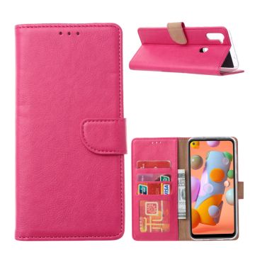 Ntech Samsung Galaxy A31 Book Case - Pink
