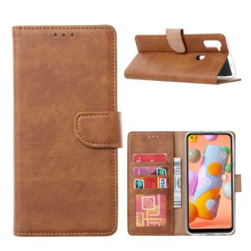 Ntech Samsung Galaxy A31 Book Case - Bruin