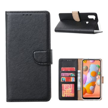 Ntech Samsung Galaxy A31 Book Case - Zwart