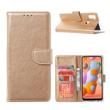 Ntech Samsung Galaxy A31 Book Case - Goud