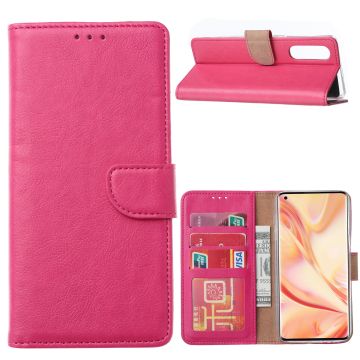 Oppo Reno 4 Lite / A73 / F17 Pro Hoesje met Pasjeshouder booktype case / wallet cover Pink