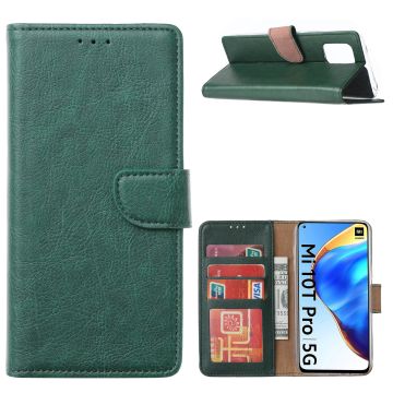 Xiaomi Mi 10T / Mi 10T Pro 5G Hoesje met Pasjeshouder portemonnee cover / bookcase - Groen