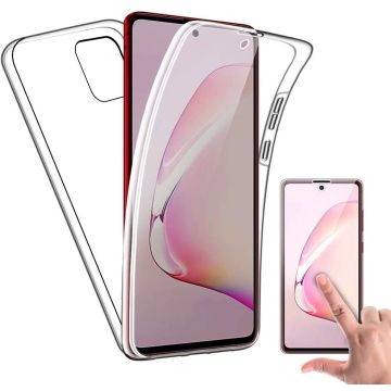 Samsung Galaxy Note 10 Lite 2020 360° TPU 2 in 1 Case Hoesje Transparant