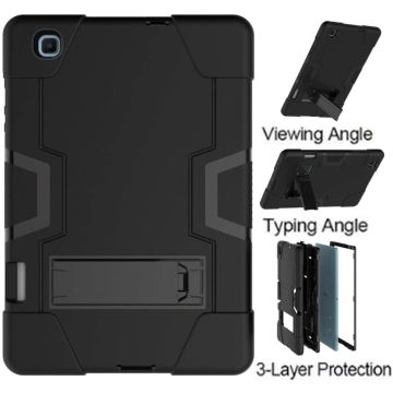 Samsung Galaxy Tab S6 Lite 10.4 2020 Hoesje Armor Defender Case Heavy Duty met Kickstand Zwart