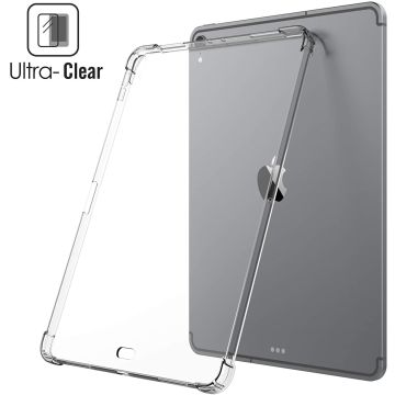 Hoes geschikt voor iPad Air 4 10.9 hoesje - siliconen transparant cover /Hoes geschikt voor iPad Air 4 (2020) Anti-Shock siliconen Backcover Clear