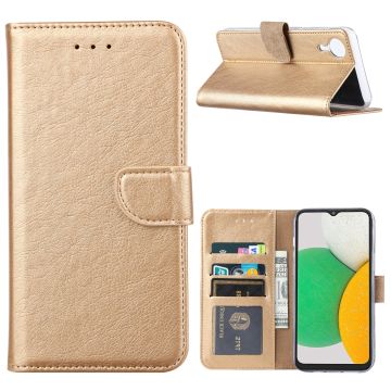 Samsung Galaxy A03 Core Hoesje Goud – Samsung A03 Core hoesje – Samsung A03 Core case – A03 Core Bookcase - Ntech