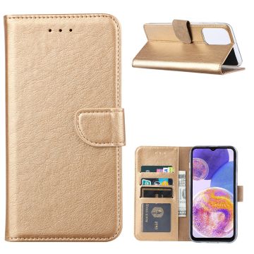 Samsung Galaxy A23 (4G) Hoesje Goud – Samsung A23 (4G) hoesje – Samsung A23 (4G) case – A23 (4G) Bookcase - Ntech