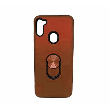 Hoesje Geschikt Voor Samsung Galaxy A11 hoesje Shockproof Armor case - back cover – TPU – Wijn Rood