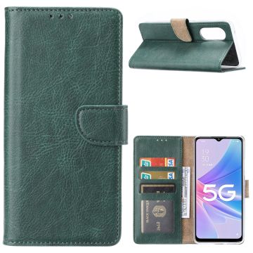 Hoesje Geschikt Voor Samsung Galaxy M33 Hoesje met Pasjeshouder - Bookcase – Groen