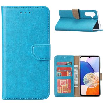 Samsung Galaxy A14 5G/4G Hoesje met Pasjeshouder – bookcase Portemonnee – Blauw