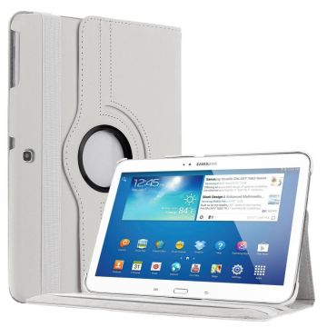 Samsung Galaxy Tab 4 10.1 T530 Tablet draaibare case cover hoesje Wit