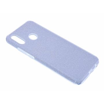 Zilver Glitter TPU Hoesje Huawei P20 Lite