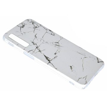 Samsung Galaxy A50s/A30s Marmor Design Back Cover Hoesje - Wit kleur