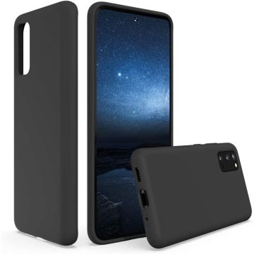 Samsung S20 fe hoesje - S20 fe hoesje Zwart - Samsung Galaxy S20 fe hoesje Nano Liquid siliconen Backcover- hoesje Samsung S20 fe