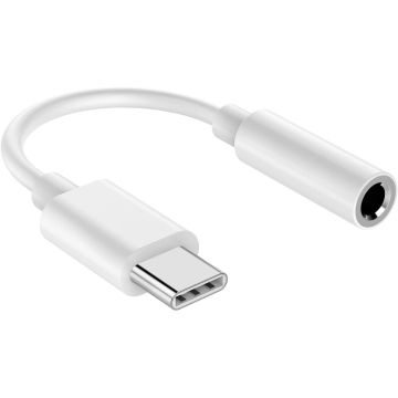 usb c aux - aux naar usb c - Wit - usb c jack - usb c naar jack - USB C Male naar 3.5mm Aux Jack - met roeping - muziek - phone calling - Samsung Audio Jack voor S20 / S20 Plus / S20 Ultra / S21 / S21 Plus / S21 Ultra - Ntech