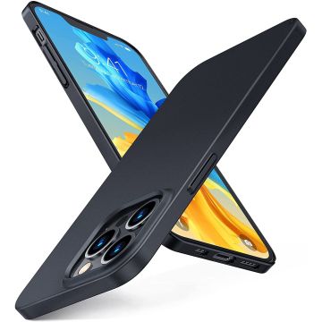 Hoesje Geschikt voor iPhone 13 Mini hoesje - Hoesje Geschikt voor iPhone 13 Mini siliconen hoesje gel case, mat / achterkant / Telefoonhoesje / Back Cover TPU zwart