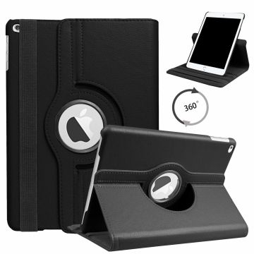 Hoes geschikt voor iPad 2021 / 2020 / 2019 (9e/8e/7e Generatie / 10.2 inch) 10.2" 360° draaibare Hoes - Zwart