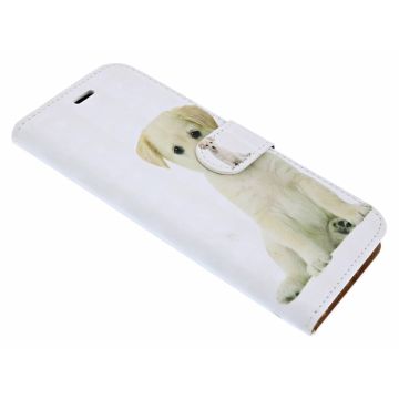 iPhone Xr 3D Puppy Design Book Hoesje Pasjesruimte & Magneetflapje