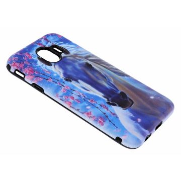 Samsung Galaxy J4 Paard Design 3D Dual Layer Back Cover