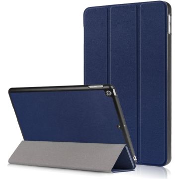 Hoes geschikt voor iPad Air / Air 2 - Trifold Tablet hoes Donker blauw - Smart Cover - Hoes geschikt voor iPad Air 2 smart cover - Hoes geschikt voor iPad air - Hoes geschikt voor iPad - BookcaseHoes geschikt voor iPad Air / Air 2 9.7 inch