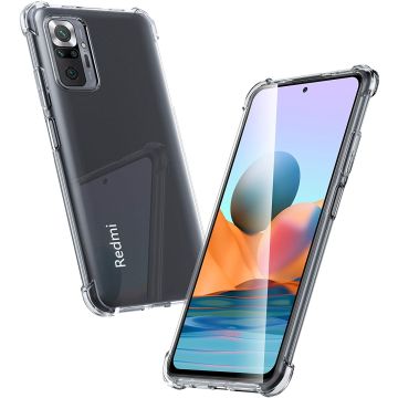 Xiaomi Redmi Note 10 Pro/Pro Max hoesje - transparant hoesje - ShockProof cover tpu - siliconen - case - hoes - clear