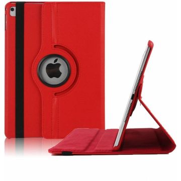 Hoes geschikt voor iPad 5e / 6e generatie (2018 / 2017) 360° draaibaar bookcase Rood – Hoes geschikt voor iPad (2017) / (2018) 9.7 inch cover met standaard