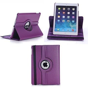 Apple iPad Air 2 Case, 360 graden draaibare Hoes, Cover - Paars