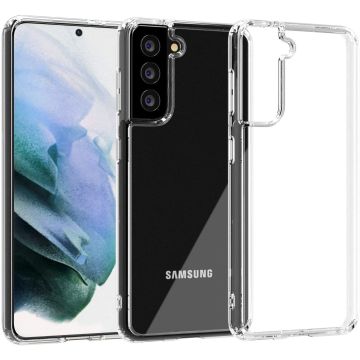 Samsung Galaxy S21 hoesje - Samsung S21 transparant siliconen cover - Galaxy S21 dunne Backcover case