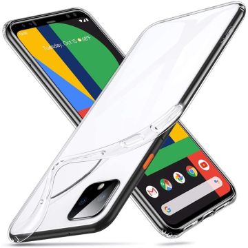 Google Pixel 4 XL siliconen hoesje - Pixel 4 XL Transparant backcover TPU hoesje