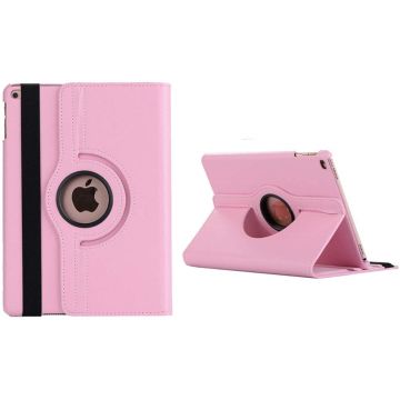 Hoes geschikt voor iPad 2021 / 2020 / 2019 (9e/8e/7e Generatie / 10.2 inch) 10.2" 360° draaibare Hoes - Licht Rose