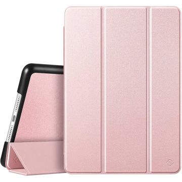 Hoes geschikt voor iPad 2017 / 2018 bookcase Rosegoud 9.7 Inch - Hoes geschikt voor iPad 2018 Hoes 9.7 - Hoes geschikt voor iPad 2017 Hoes smart cover Trifold - Ntech