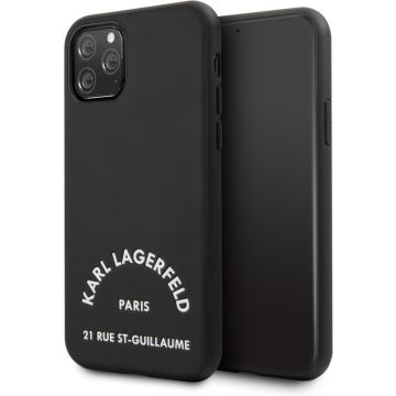 Apple iPhone 11 Pro Max Zwart Karl Lagerfeld Backcover hoesje Rue St Guillaume - Original - KLHCN65NYBK