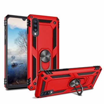 Samsung Galaxy A2 Core Armor Hoesje Ringhouder TPU - Rood