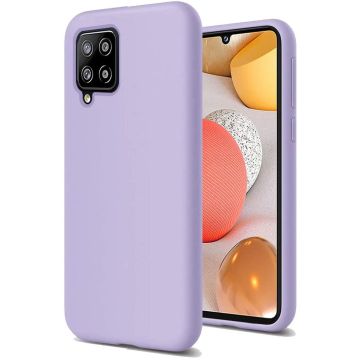 Samsung A42 hoesje - A42 5G hoesje Donker Lila - Samsung Galaxy A42 hoesje Nano Liquid siliconen Backcover- hoesje Samsung A42