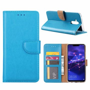 Huawei Mate 20 Lite Blauw Booktype / Portemonnee TPU Lederen Hoesje