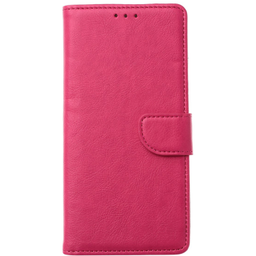 Hoesje Geschikt voor iPhone 15 Pro Max hoesje bookcase met 2x screenprotector – Roze